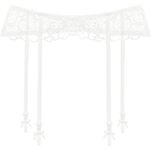 Miss Curious Sexy Pure Desire Garter Belt Women's French Ultra-Thin Lace Simple Adjustable Anti-Slip Buckle Stocking Clip