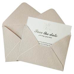 Tissue paper envelope Western retro texture earth paper mini envelope custom hot stamping LOGO