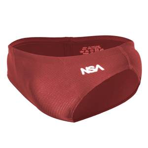 nsa swim trunk men's drain line dolphin trousers training racing drag reduction professional diving swimming trunk equipment red