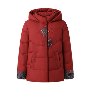 
New mother's winter down jacket for women, mid-length, middle-aged and elderly winter coat, warm, fashionable and casual wear for women