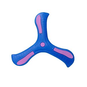 
New Boomerang Boy Parent-Child Toy Park Outdoor Sports Frisbee Return Power Mark Soft Glue Three-Leaf Boomerang