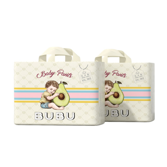 
BUBU Shea Newborn Light and Breathable Diaper Pulling Pants Dry Baby Diaper Box Pack