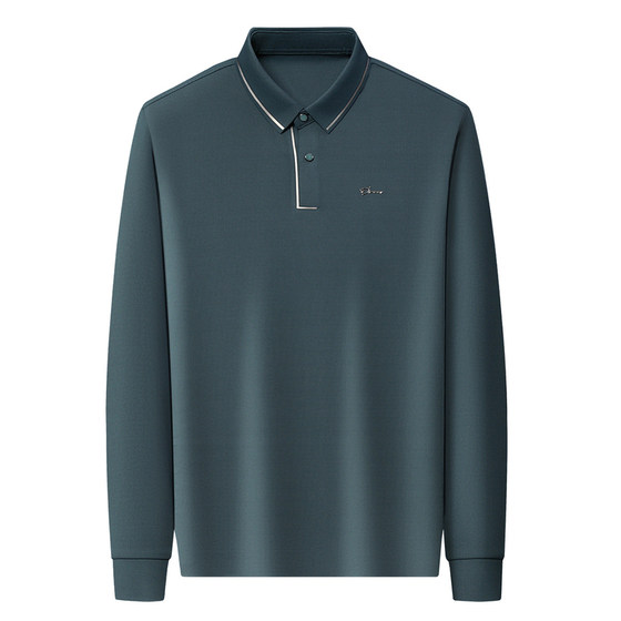 
Woodpecker long-sleeved polo shirt men's suit spring and autumn 2026 new lapel bottoming short-sleeved T-shirt pants two-piece set