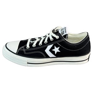 
Converse star player76 star arrow series black low-top men's and women's breathable casual canvas shoes A01607C