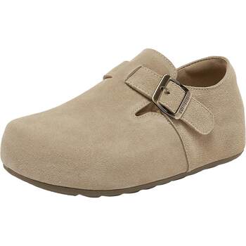 Best 2025 autumn new leather thick-soled Birkenstock shoes casual women's lazy shoes D3787AM6