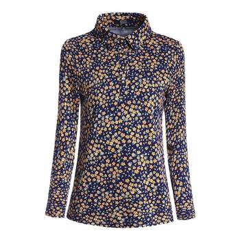 
Xiangmulan brand floral long-sleeved middle-aged and elderly women's clothing