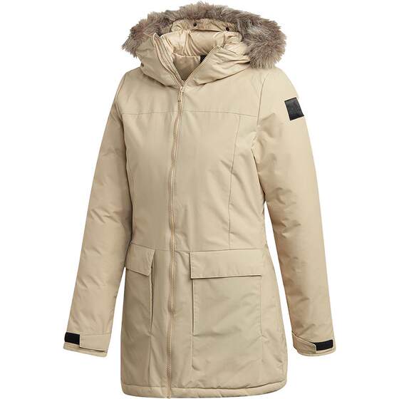 Adidas/Adidas official authentic women's median hooded warm outdoor cotton cloth GE7790