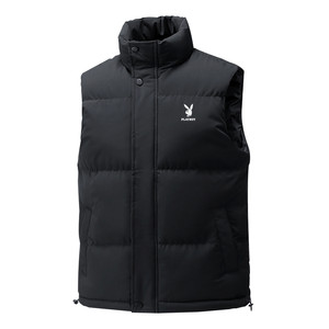 
Playboy Down Cotton Vest Men's Winter Jacket Handsome Casual Vest Cotton Jacket Plus Velvet Warm Couple Vest