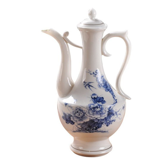青花酒壶1斤装家用大号陶瓷分酒器白酒壶酒店酒具多款可选