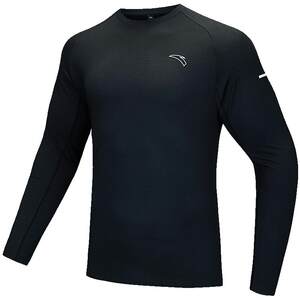 
ANTA sports long-sleeved men's spring new sports quick-drying clothing running long T plus velvet top fitness training clothing