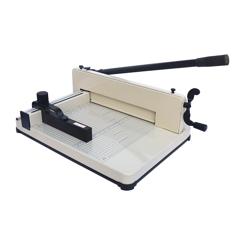 胜霆858A4新型手动裁纸机厚层重型切纸机a4手动切纸刀相片照片剪切机 