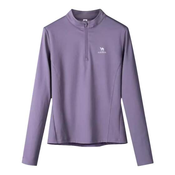 
Camel Sports Quick-drying Clothing for Women 2026 Autumn Thin Velvet Stand-up Collar Long-Sleeved T-Shirt Training Clothing Running Fitness Top for Men