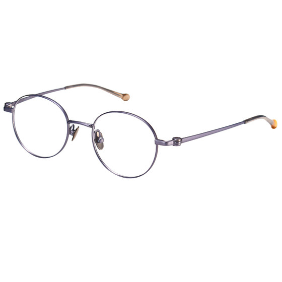 
Ultralight retro small face glasses frame for women round pure titanium art frame for men matte myopia custom color change anti-blue light