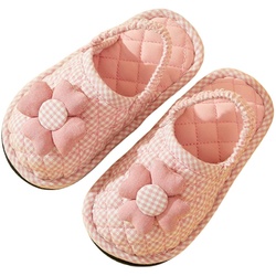 2023 Autumn And Winter Pure Cotton Fabric Cute Baotou Children's Cotton Slippers Anti-slip Silent Soft Cloth Bottom 1-3 Years Old Floor Mop