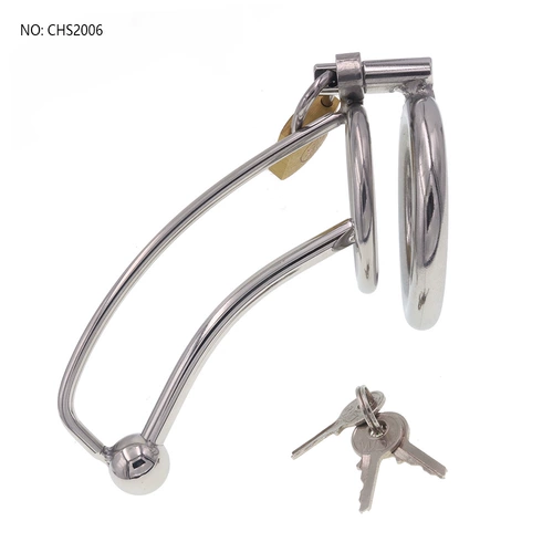 Целоседение из нержавеющей стали открывает целомудрие, мужская пустого лошади, с помощью карточного кольца пенис пенис.