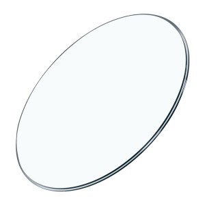 Skin -to -glass desktop round custom -made coffee table transparent large round table rotor table tension glass countertop
