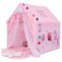 Green baby girl space big children's tent pink
