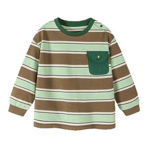 
Mini Balabala baby long-sleeved T-shirt for boys and girls, pure cotton children's spring new product, skin-friendly inner top
