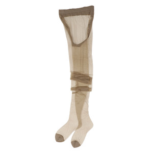 
0D Ultra-thin high-transparent T-crotch invisible black stockings Female touch toe reinforcement 512-pin crotch open-cut pantyhose summer