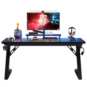 
Solid wood titanium halberd S3 gaming table desktop computer table home desk office desk can be equipped with mechanical arm carbon fiber table