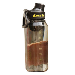 Large capacity water cup male student portable outdoor sports kettle high temperature resistant tea with tea interval scale cup