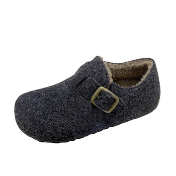 
Felt Birkenstock shoes for women, plus velvet, inner height increasing, lazy soft soles