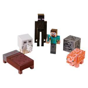 
Internet celebrity minecraft birthday cake decorations ornaments building blocks children boys cartoon dress up plug-in accessories