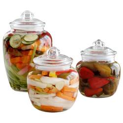Kimchi storage, sealed and fresh preserved lemons