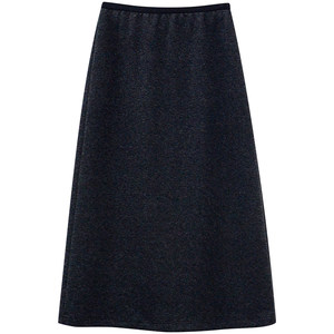 
Yisanliangpin small fashionable black and gray thickened guard skirt long skirt hip-covering skirt straight skirt for women autumn and winter