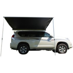 Automatic Aluminum Alloy Shell Car Side Tent Canopy Car Side Awning Outdoor Retractable Driving Sun Protection Black Glue Coating