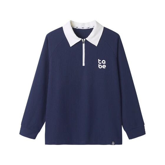 [College Style POLO Shirt] Pig Tony Boy Fat Children's Polo Shirt Long Sleeve T-shirt Medium Big Children's Autumn Top