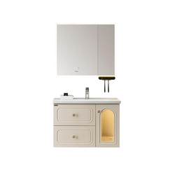 Anwar French light luxury style ring light defog bathroom cabinet