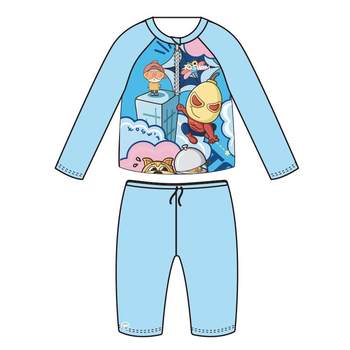 TOSWIM children's swimsuit split long-sleeved boys' baby swimsuit swimsuit swimsuit swim trunks small children's sun protection 2025 new style
