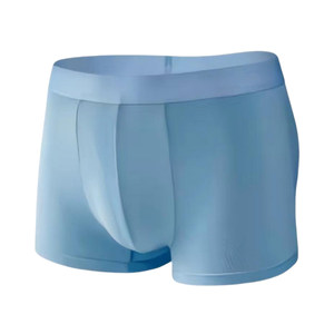 Men's underwear, boys' ice silk, traceless, traceless, antibacterial, antibacterial, large size, breathable boxer shorts, bottoms, pure cotton