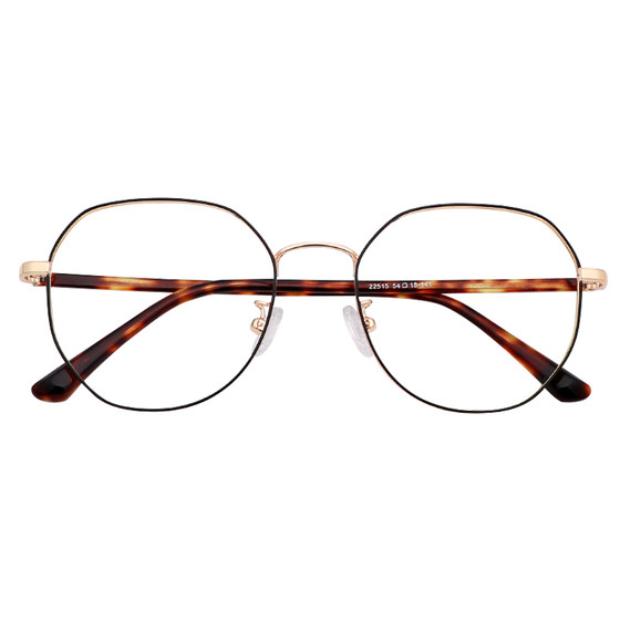 Myopia glasses for women, Korean version, trendy men can be equipped with degree internet famous large round face, plain face, and anti blue light frame