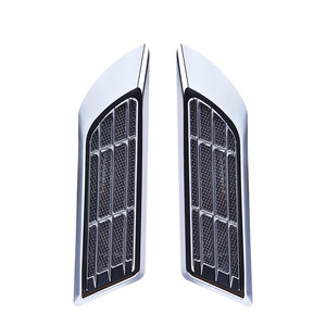 
Car solar shark gill lights, side of the body door, fake air outlet warning light flashing atmosphere light installation decoration