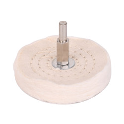 White cloth wheel with handle mirror polishing wheel hand drill