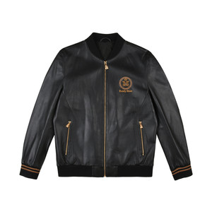 
[Sheep Leather] Raidy Boer/Redy Boer Men's Embroidered Double-Headed Eagle Leather Jacket 2002-70