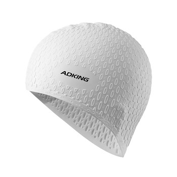 [More suitable for long hair] Enlarge the water droplet swimming cap
