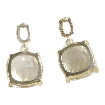 
Kongshan Xinyu ~ Transparent Square Crystal Earrings for Women