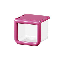 Bathroom mirror cabinet storage box pulls out for easy access