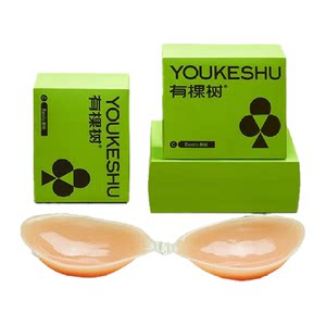 There is a tree silicon gel chest sticker female small chest gathered to show large invisible bray wedding dress dedicated to large breast milk stickers underwear
