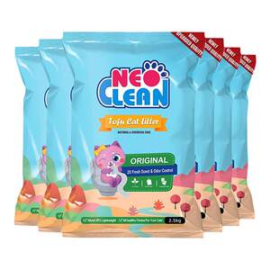 Neo Cat Litter Tianjing Original Tofu Cat Litter Deodorizing Clumping Antibacterial Cat Litter Cat 2.5kg Supplies 5 Packs
