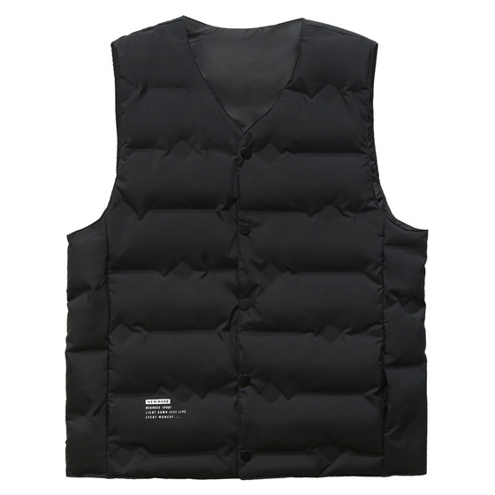 
New men's thickened casual white duck down autumn and winter warm inner wear down vest for middle-aged and elderly people