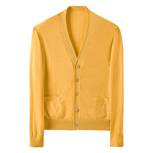 
[Warm cashmere] CULTUM Autumn and Winter Casual V-neck Sweater Cardigan Men's Sweater Versatile Layer Coat