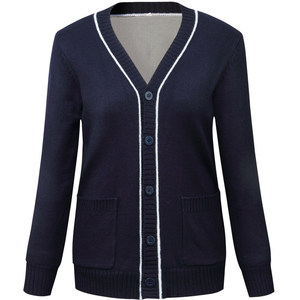 Nurse sweater female jacket Cardiger doctor hiding blue nurse suit knit sweater outside the winter warm and velvet thickened
