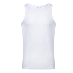 
Genuine standard white vest summer sweat-absorbing men's pure white physical fitness training suit base shirt breathable Jihua white vest