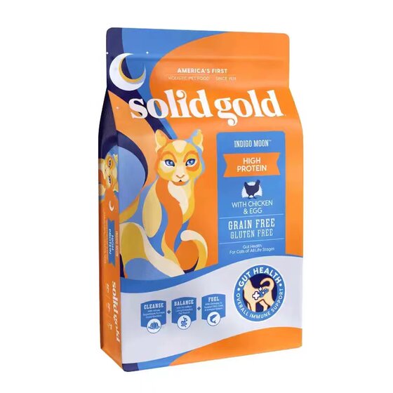 
Corrupt Cat-Solid Gold Imported Grain-Free Whole Cat Food Adult Cat and Kitten Main Food 12 lbs.