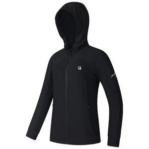 
FILA official women's knitted hooded jacket 2025 summer new fitness sports basic sun protection top
