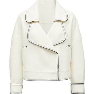 
Vero Moda Ole woolen coat women's spring clearance sheep wool short loose elegant coat top